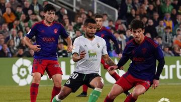 Juergen, del Racing, y Riki, del Albacete, en El Sardinero.