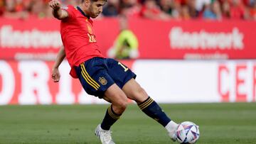 MALAGA, SPAIN - JUNE 12: Marco Asensio of Spain  during the  UEFA Nations league match between Spain  v Czech Republic  at the Estadio La Rosaleda on June 12, 2022 in Malaga Spain (Photo by David S. Bustamante/Soccrates/Getty Images)
