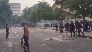 Incidentes antes del arranque de la Copa Guanabara. 