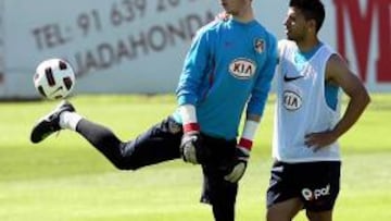 <b>EN EL AIRE. </b>El futuro de De Gea y Agüero se desconoce, aunque podría estar lejos del Atlético.