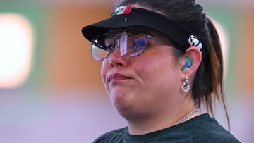 Alejandra Zavala of Mexico during the shooting competition 10m Air Pistol Womens Qualification as part of the Olympic Games Paris 2024 at Chateauroux Shooting Range on July 27, 2024, Chateauroux, France.