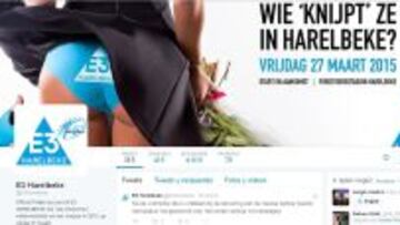 El cartel promocional de la E3 Harelbeke contin&uacute;a en su p&aacute;gina de Twitter.