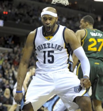 Vince Carter con los Memphis Grizzlies.