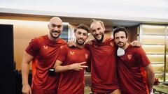 Dmitrovic, Munir, Gudelj y Delaney, ya en Corea.