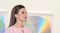 MADRID, SPAIN - FEBRUARY 23:  Queen Letizia of Spain inaugurates the ARCO Art Fair 2023 at Ifema on February 23, 2023 in Madrid, Spain. (Photo by Carlos Alvarez/Getty Images)