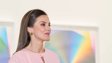 MADRID, SPAIN - FEBRUARY 23: Queen Letizia of Spain inaugurates the ARCO Art Fair 2023 at Ifema on February 23, 2023 in Madrid, Spain. (Photo by Carlos Alvarez/Getty Images)