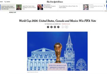 Copa del Mundo 2026: Estados Unidos, Canadá y México ganan el voto de la FIFA.