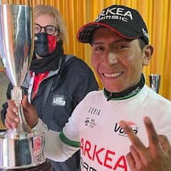 Nairo, líder: "He llorado en silencio y salido para adelante"