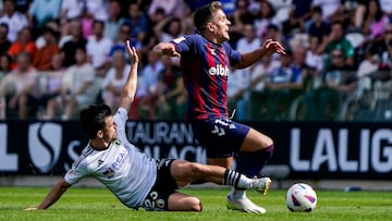 José Corpas en el partido contra el Burgos