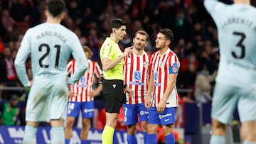08/02/26 PARTIDO PRIMERA DIVISION
ATLETICO DE MADRID - BETIS
KOKE PROTESTA ARBITRO BUSQUETS FERRER