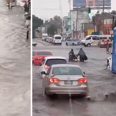 Inundaciones en Ecatepec, Edomex: suspende servicio el Mexibus y caos en carretera México- Pachuca