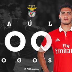 Raúl Jiménez disputó su partido 100 con el Benfica