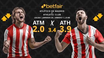 Atlético de Madrid vs. Athletic Club de Bilbao: horario, dónde ver, pronósticos y clasificación