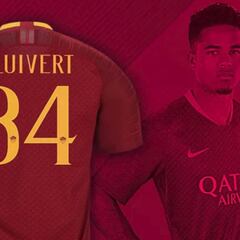 Kluivert elige el número 34 en Roma para honrar a Nouri