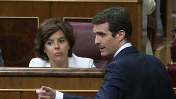 25-07-18. (DVD 907). Pleno del Congreso para la elecci&Atilde;&sup3;n de administradora provisional &Atilde;&ordm;nica para RTVE. Pablo Casado y Soraya Saenz de Santamaria.
 &Acirc;&copy;Jaime Villanueva
 
 
 