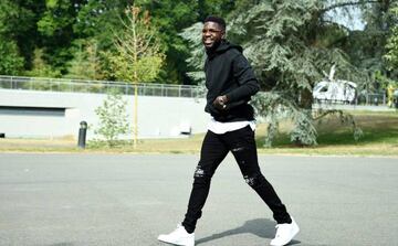 France's national football team's defender Samuel Umtiti