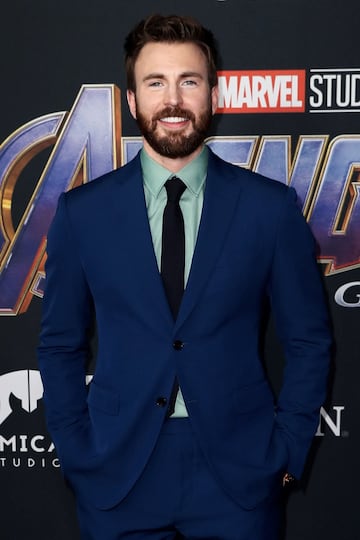El actor estadounidense Chris Evans (Capitán América) en la premiere mundial Avengers: Endgame en Los Ángeles, California.