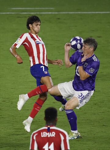 Joao Félix y Bastian Schweinsteiger.