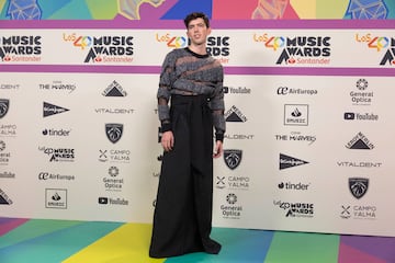 Pablo Lluch en la alfombra roja de LOS40 Music Awards Santander.