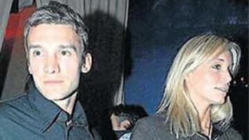 <b>PAREJA. </b>Shevchenko junto a su mujer, la modelo Kristen Pazic.