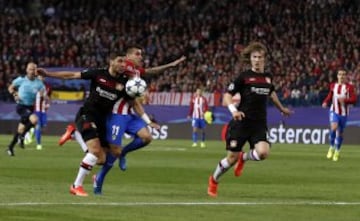 Atlético-Leverkusen en imágenes