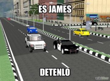 Los memes tras la persecución de James Rodríguez