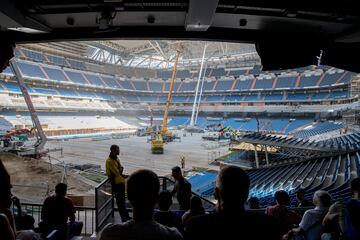 Nuevas imágenes de las obras del Estadio Santiago Bernabéu.