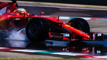 Esteban Gutiérrez rodando en Fiorano con los neumáticos de 2017.
