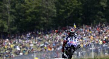 Jorge Lorenzo durante el  GP de la República Checa