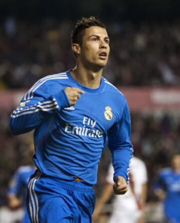 Cristiano Ronaldo celebra el primer gol del partido.