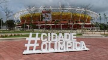 Vista general del Centro Olímpico de Tenis para los Juegos de Río 2016.