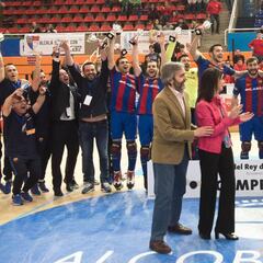 El Barcelona Lassa repite título de Copa al vencer 4-3 al Reus