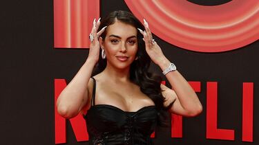 La modelo y empresaria Georgina Rodríguez a su llegada al acto de celebración del décimo aniversario de la plataforma Netflix en España.