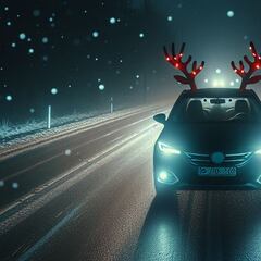 La DGT aclara si puedes llevar los ‘cuernos’ Navidad en el coche: multas de hasta 500 euros difíciles de sancionar