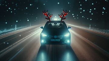 La DGT aclara si puedes llevar los ‘cuernos’ Navidad en el coche: multas de hasta 500 euros difíciles de sancionar