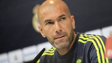 Zinedine Zidane in today&#039;s press conference.