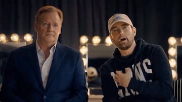 Roger Goodell y Eminem protagonizan comercial del NFL Draft