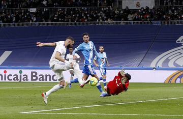 Benzema anotó el 2-0 para el Real Madrid.