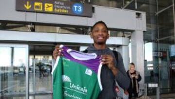 Kenny Hayes, a su llegada a Málaga.