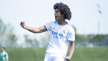 Peter Federico, en un partido con el Castilla.