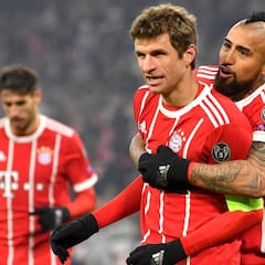 Manita del Bayern a un Besiktas que jugó con diez desde el 15'