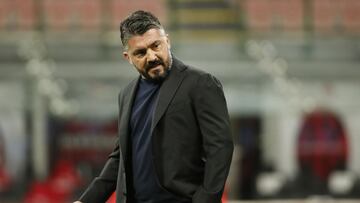 Soccer Football - Serie A - AC Milan v Napoli - San Siro, Milan, Italy - March 14, 2021 Napoli coach Gennaro Gattuso before the match REUTERS/Alessandro Garofalo