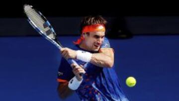 David Ferrer, en su último partido de Austria, frente a Andy Murray.