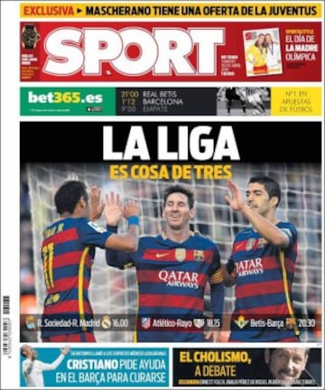 Portadas de la prensa mundial