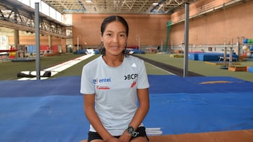 In&eacute;s Melchor, en el M&oacute;dulo de Atletismo del CAR de Madrid.