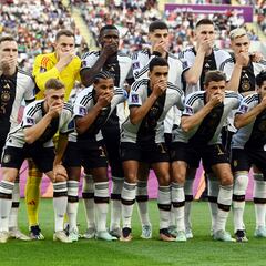 Why did German players cover their mouths before Japan game?