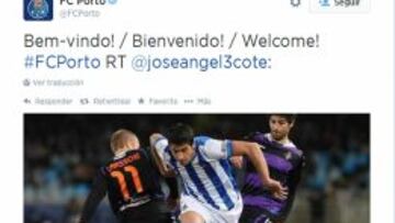 El Oporto hace oficial la llegada del lateral espa&ntilde;ol Jos&eacute; Angel