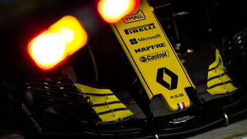 Renault Sport F1 Team RS18, Mechanical detail of the front wing during the 2018 Formula One World Championship, United States of America Grand Prix from october 18 to 21 in Austin, Texas, USA - *** Local Caption *** .