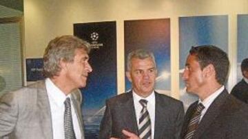 <b>LOS TRES 'ESPAÑOLES'. </b>De izquierda a derecha Manuel Pellegrini, Javier Aguirre y Manolo Jiménez.