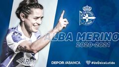 Alba Merino, renovada con el Deportivo. 